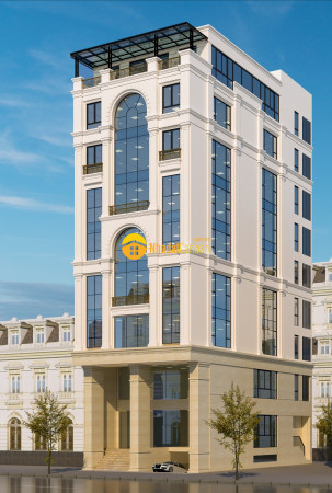 Cho thuê toa văn phong 9 tâng mp hàng chuối dt 230m2 mt 11m. lô góc. giá 450trth
